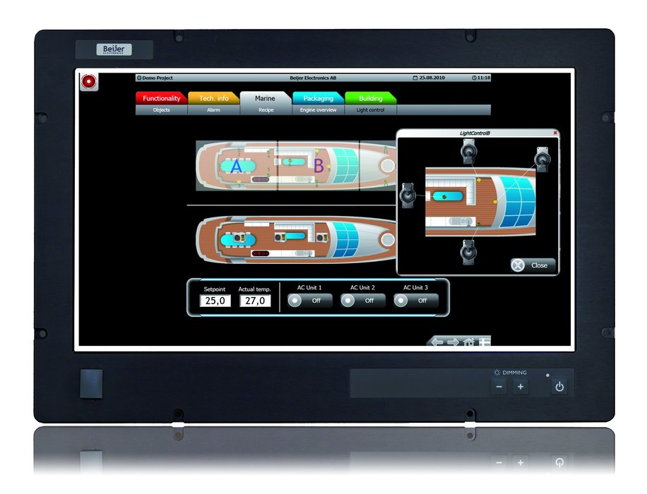 Beijer Electronics lanserer bredskjerm og industriell PC perfekt for maritime applikasjoner